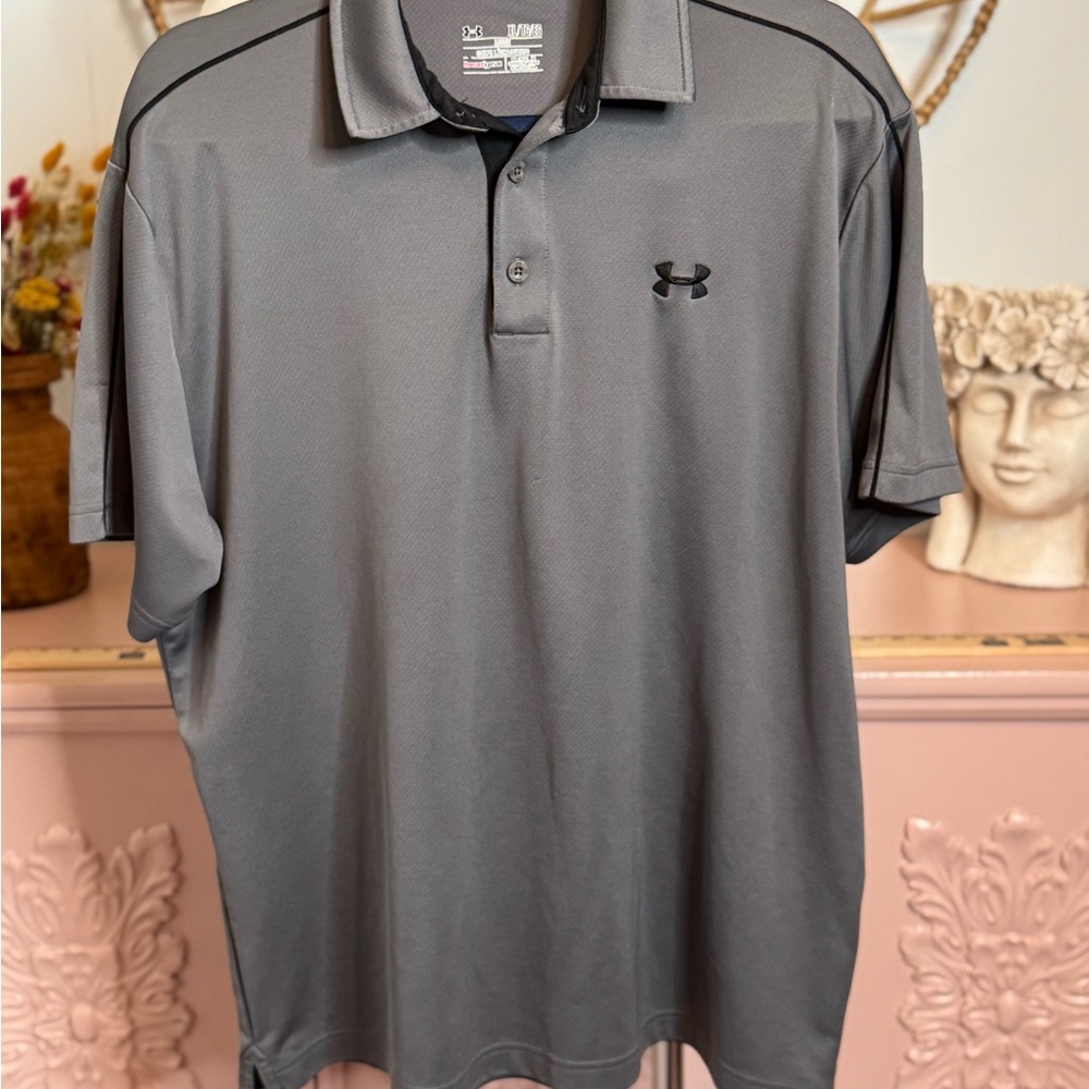 Under Armour Men's Gray Polo‎ Shirt
